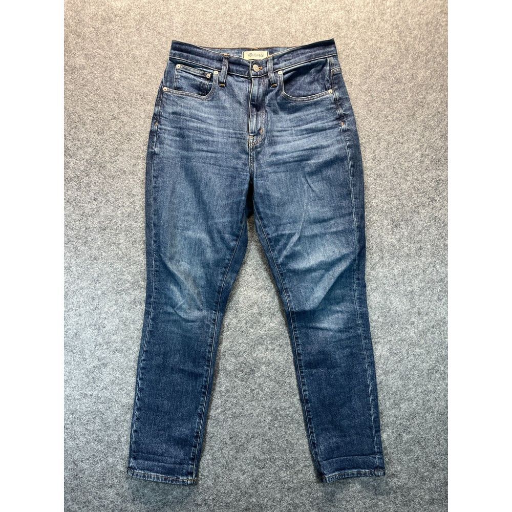 Madewell Jeans Women's 27 High Rise‎ Slim Boyjean Boyfriend Slim Fit Blue Denim
